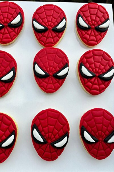 Miranın Hobileri Örümcek Adam Temalı Şeker Hamurlu Kurabiye – El Yapımı, Özel...