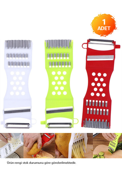 Soillium 5 Fonksiyonlu Pratik Soyacak Mini Soyucu Dilimleyici Rende Sebze Doğ...