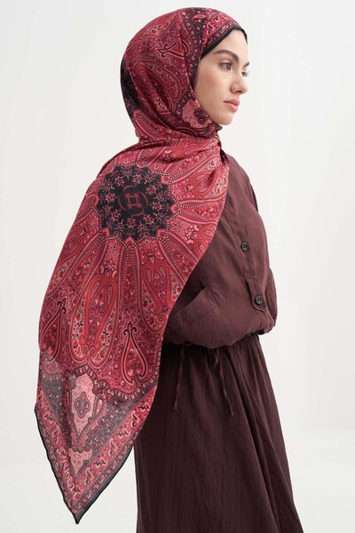 carell Blossina İncira Viskon Şal Fuşya