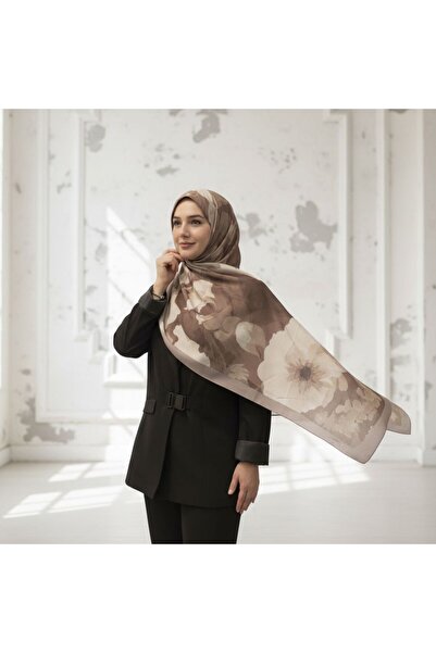 SETAB SCARFS Bursa İpeği Şal - Çiçek Desenli - New Collection