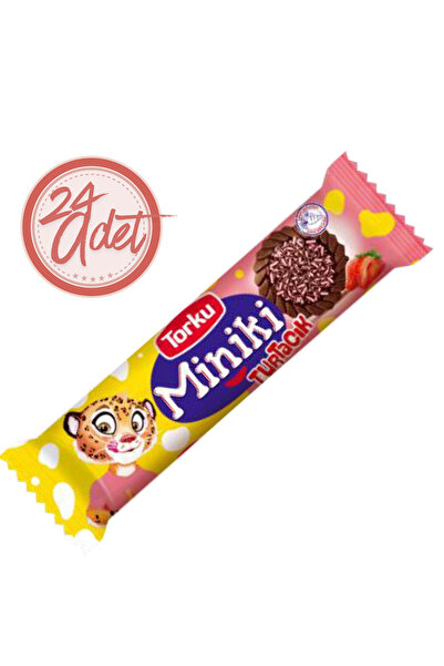 Torku MİNİKİ TURTACIK ÇİLEKLİ BİSKÜVİ 94G X 24 ADET