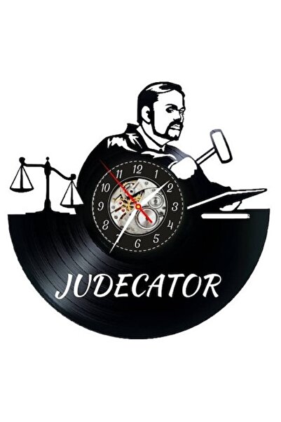 OEM Wall Clock Justice and Fairness, Handmade from Vinyl Disc, Gift for Judge...