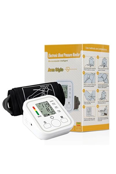 EMATTEIRO Electronic Blood Pressure Monitor Silver Edition, Large Cuff, Autom...