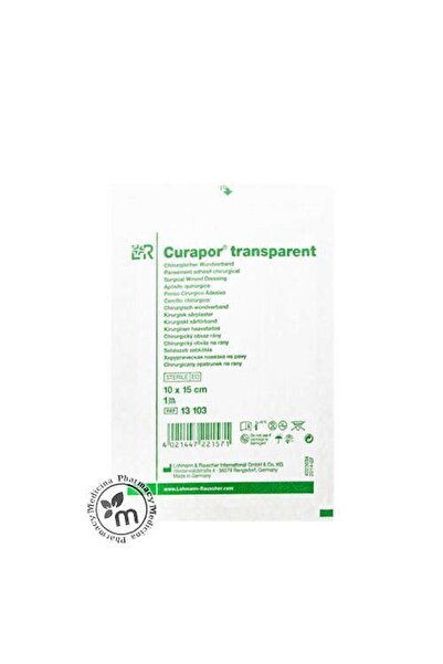 CURAPOR ضمادة جراحية شفافة معقمة ومقاومة للماء (10 × 15 سم) - خالية من اللاتكس