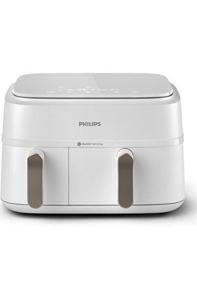 Philips Airfryer Series 3000 NA353/10 double hot air fryer, white