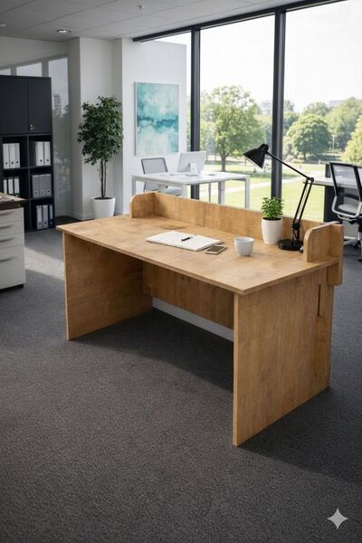 Zizuva Tasarım Çalışma Masası Bilgisayar Masası Çizim Masası -Vidasız Kurulum