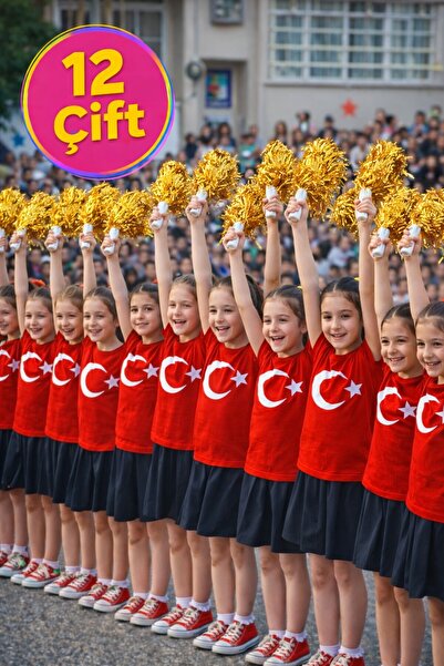 TOYFEST PonPon Металевий блискучий золотий Аміго з палицею Міцний легкий убол...