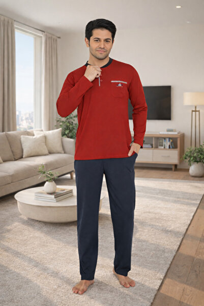 FORMO Premium Men's Cotton High Quality Buttoned Zero Collar Oversized Pajama...