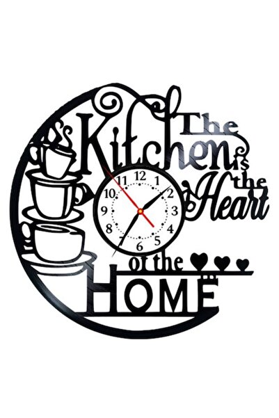 OEM Wall Clock - 'The Kitchen is the Heart of the Home'