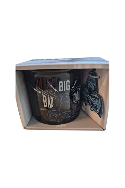 Disney Cană + breloc „Tată cel Mare și Rău” Star Wars – Darth Vader, Negru