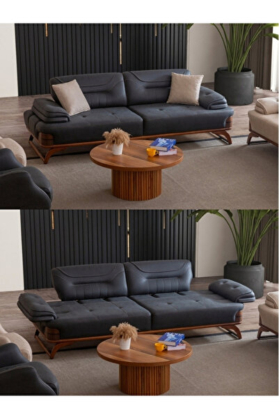 Mobilyaminegolden Jaguar 3'lü Kanepe Antrasit