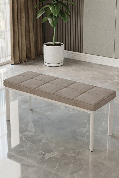 baresmu Aren Bench Puf – Çımalı Oturma Bankı 105x40 cm | Modern Bench Puf Bey...