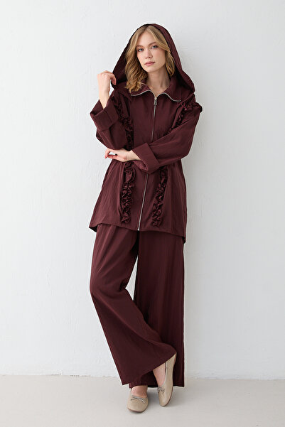 Melike Tatar Ruffle Pants Suit 78-496