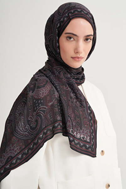 carell Etnik İncira Viskon Şal Gül Kurusu