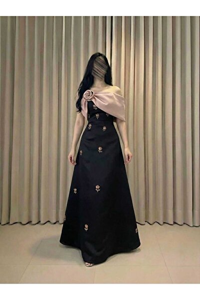 Nareen Fashion A luxurious mikado fabric dress with an elegant design that co...