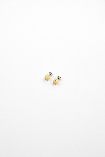 Calvin Klein Women 1 Pair Sculpted Stud Fashion Earrings, Gold
