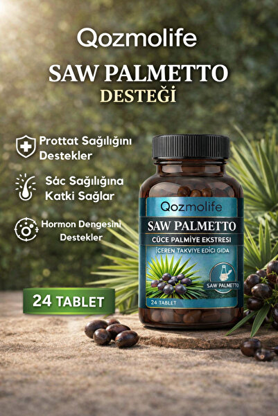 ql Qozmolife since 2009 SAW PALMETTO cüce palmiye ekstresi içeren prost etkil...