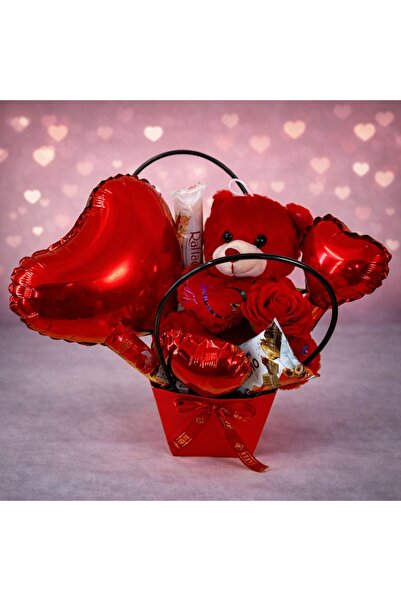 velve Pachet Special Valentine, cu ursulet plus 20 cm,trandafir de sapun, sel...