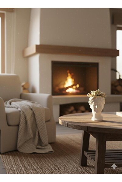 Yades Mtiolojik heykel helen saksı & hazır ekili canlı sukulent