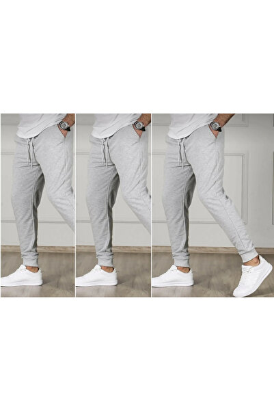 KİMSE GÖRMEDEN 3Pcs Set of Men's Ribbed Leggings