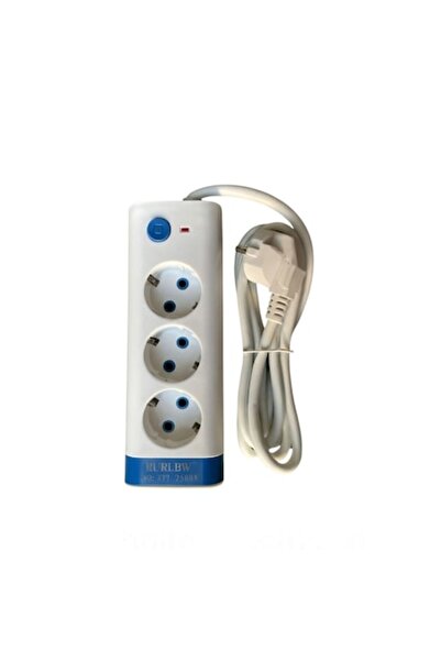 OEM Electric Extension Cord with 3 Outlets and Switch, 3 Meter Cable, Overloa...