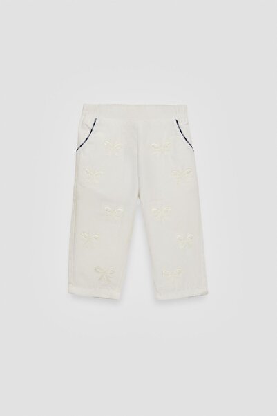 GB Baby Bg Store Baby Girl White Trousers