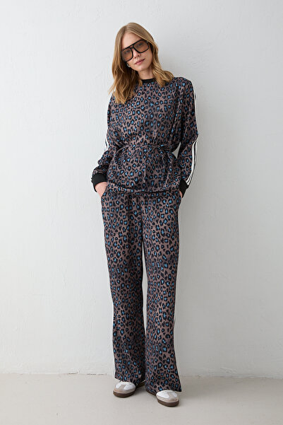 Melike Tatar Leopard Tunic Set 32-2682