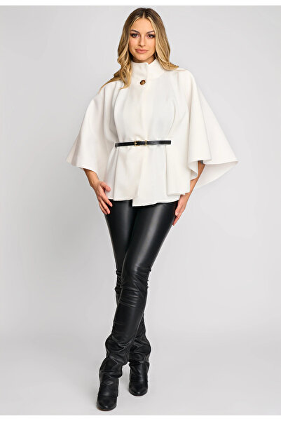 OEM Spring-autumn cape, elegant, Helen, with belt