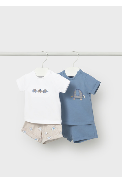 MAYORAL Newborn 4-Piece Shorts Set