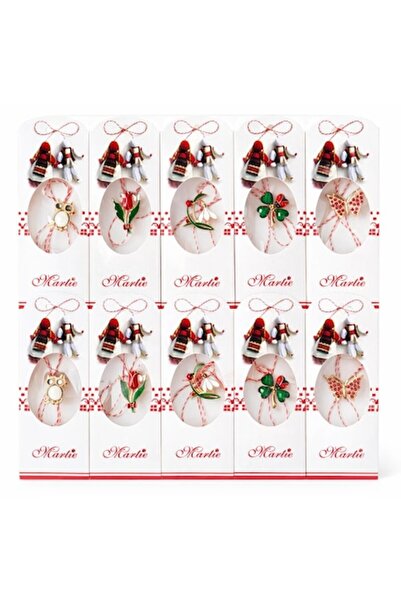 OEM Set of 20 Traditional Martisoare with Decorative Metallic Element