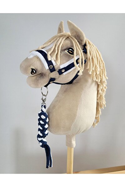 Other Set Hobby Horse: Căpăstru A3 cu blană albă + lesă din frânghie - alb și...