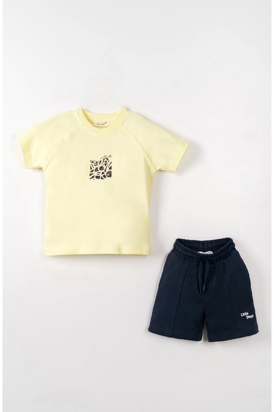 nk kids طقم شورت قطني ناعم ومرن للأطفال والرضع من LIMI