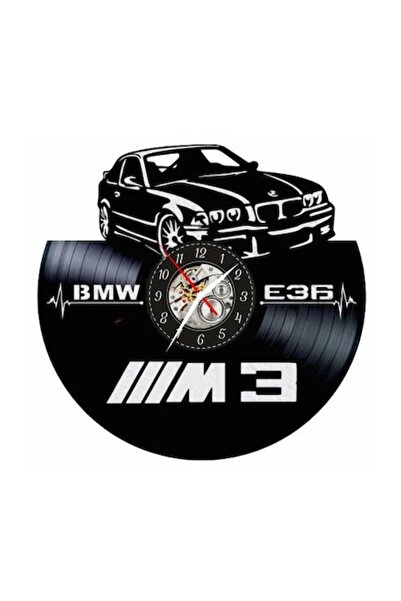 OEM Ceas de perete BMW M3 E36, realizat manual din disc de vinil reciclat