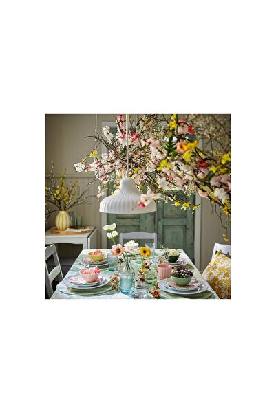 IKEA American Service, Striped Off-White-Light Green, 35 Cm, 2 Pieces