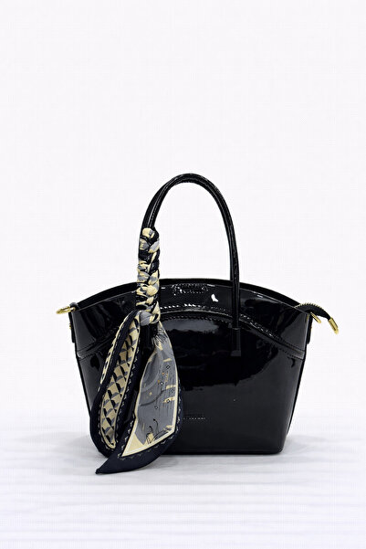 KRISTE BELL Geantă de damă din piele lacuită neagră 26592