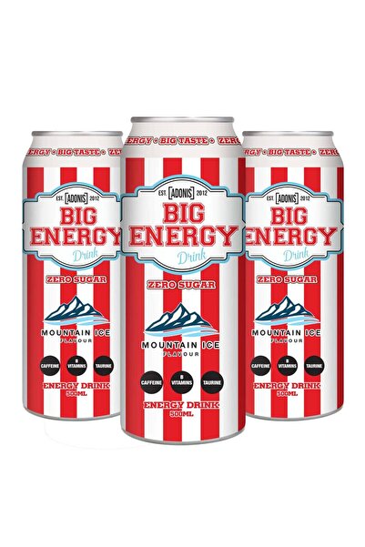 Adonis ادونيس - مشروب طاقة خالي من السكر (500 مل) - 3 حبات