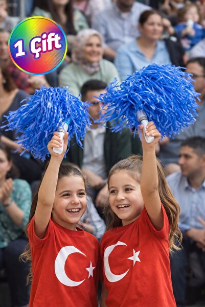 TOYFEST PonPon mat plava palica za navijanje, izdržljiva Lagan navijačka pomp...