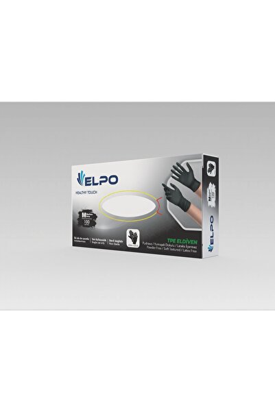 ELPO KİMYA Siyah TPE Tek Kullanımlık Eldiven M Beden – Pudrasız, Lateks İçerm...