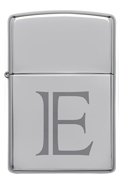 Zippo Çakmak E Harf Gümüş Gri