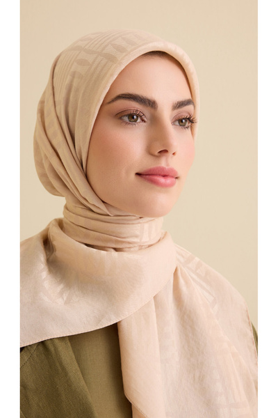 Imannoor İMAN KARE V BEJ NAİA PAMUK EŞARP