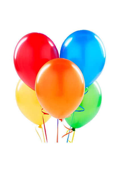 TodayShop Set of 5 Premium Colored Latex Balloons - Party and Event Decorations