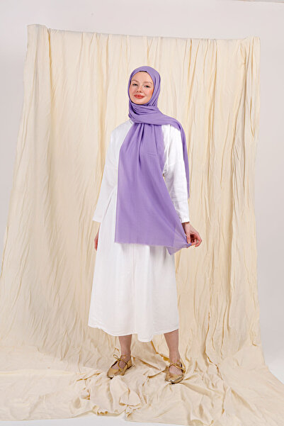 FENZA SCARF Șal din bambus de culoarea lavandei