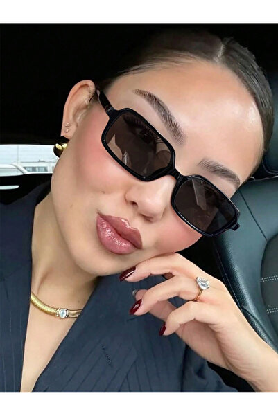 Take Two By Styli Black Rectangle Sunglasses