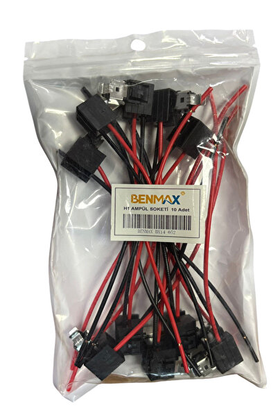 benmax H1 Ampul Duyu Soketi 10 Adet Fiyatı (BX14 052)