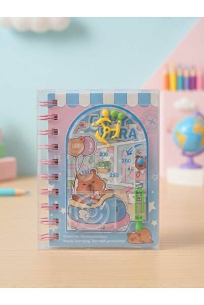 Bam Capybara Game Spiral Notebook with Cover, 80 Sheets