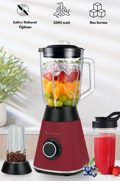 Rowenger 3in1 1200 watt Smoothie Blender Kişisel Blender Cam Sürahi Blender M...