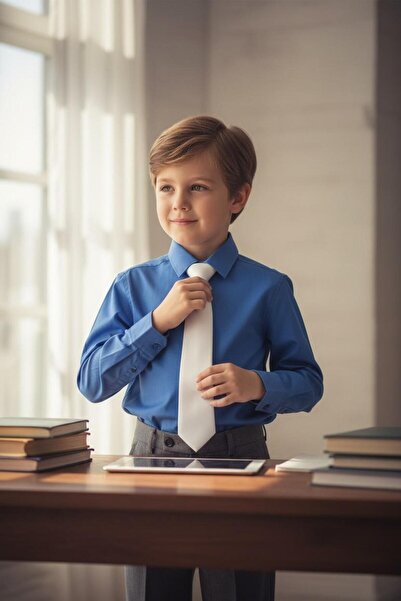 Balgüneş Tekstil Erkek Çocuk Lastikli Kravat