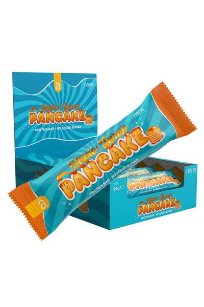 Nano Supps نانو سبس - بروتين بار - Protein Bar - بان كيك - 12 حبه (كرتون)