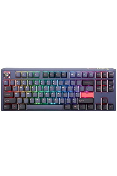 Ducky Геймърска клавиатура TKL, космическо синьо, LED RGB, MX-синьо, многоцветно