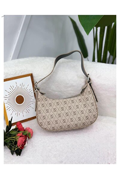 YEDİLALE Geantă de umăr pentru femei cu model monogramă